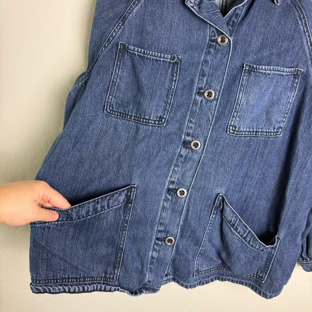 Torrid Tencel Chore Jacket 2X 19712966 Denim Jacket Jean Jacket - Picture 5 of 15